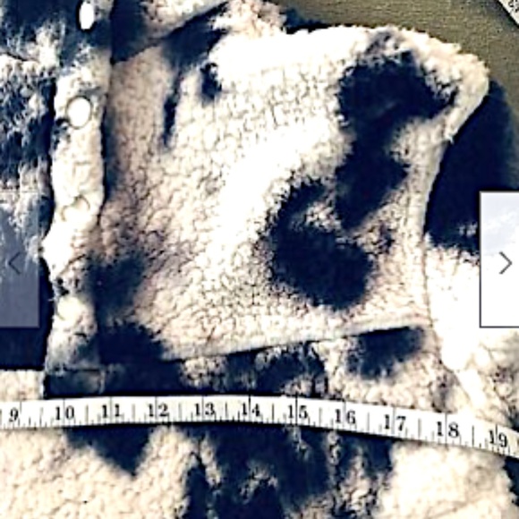 Wild Fable Women Teddy Jacket Sherpa White Blue XS - Picture 7 of 12